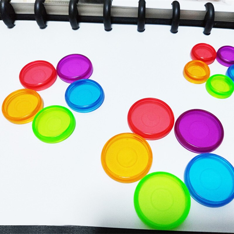 50Pcs 18mm Mushroom Hole Disc Binders for Notebooks/Planner Diy Loose Leaf Binding Rings Discbound Discs CX19-004