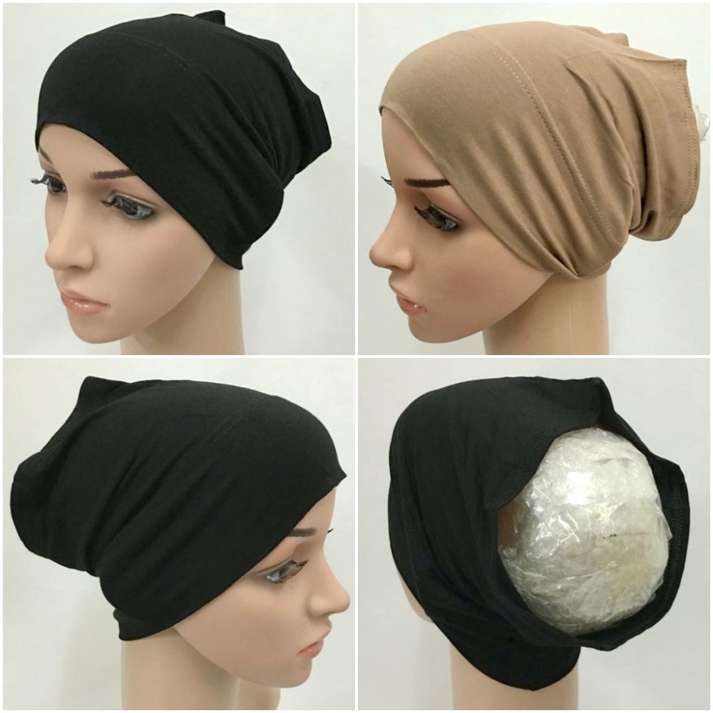 Modal Cotton Cotton Muslim Inner Hijab Tube Caps I Grandado