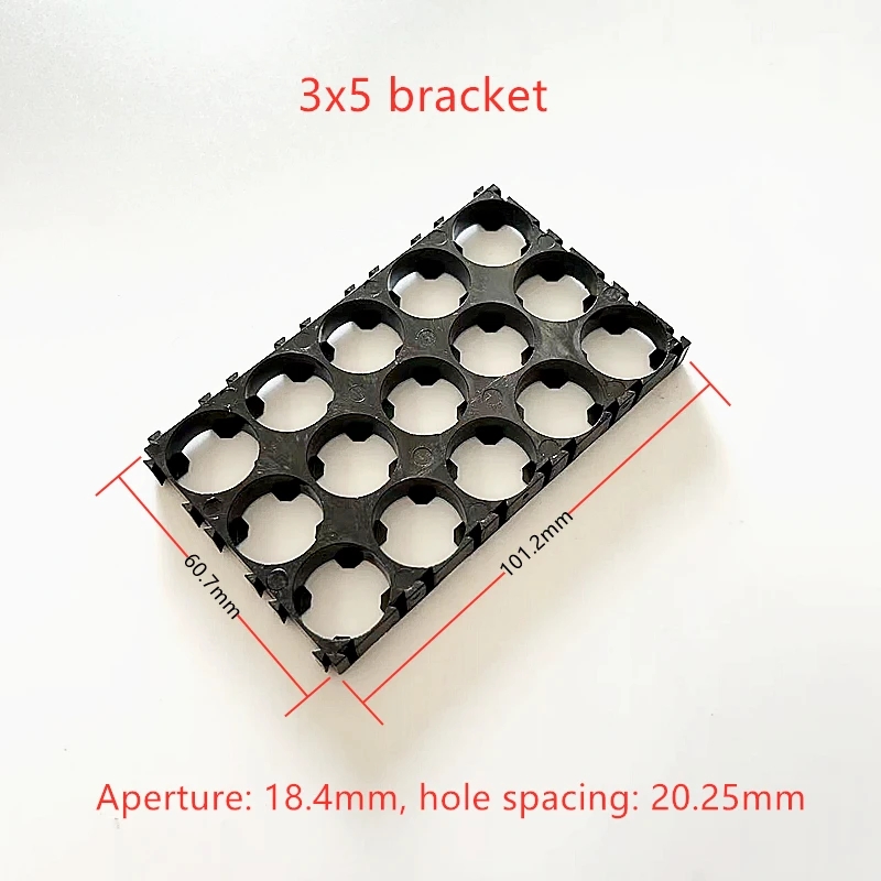 18650 Batterijhouder - Cilindrische Plastic Beugel - Anti-Vibratie - Li-ion Batterij Spacer Pack