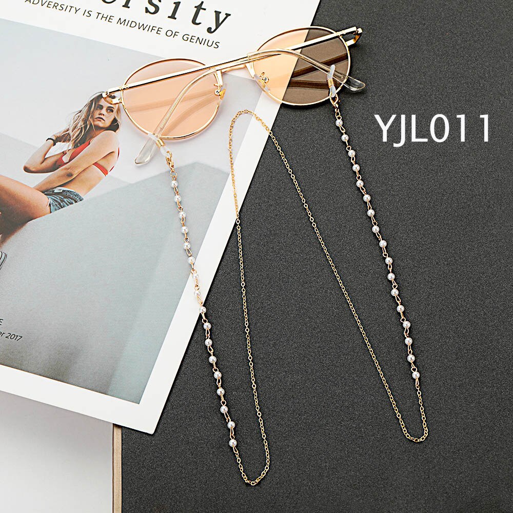 1Pcs Eyeglasses Chains Women Metal Sunglasses Reading Glasses Cords Vintage Glasses Holder Strap Lanyards Eyewear: YJL011