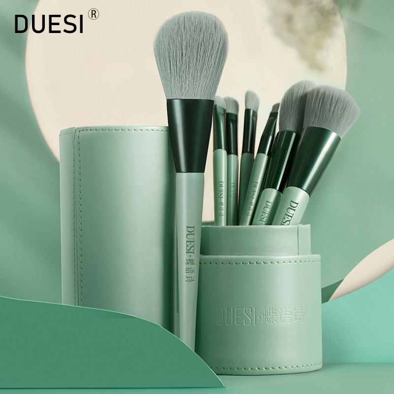 Duesi 8 stuks/vat foundation make-up kwastenset oogschaduw wenkbrauw highlighter blush lippen schoonheid cosmetica make-up kwasten gereedschap
