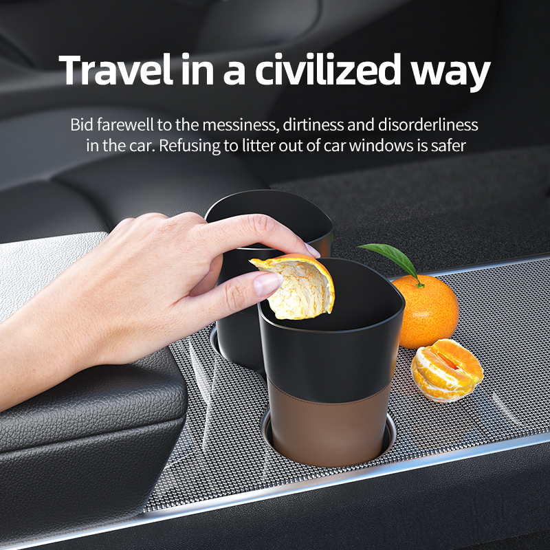 Mini Bunte Leder Auto Mülleimer Auto Staub Lagerung Container Wasserdichte Müll Behälter Lagerung Kasten Auto Zubehör Vielseitig