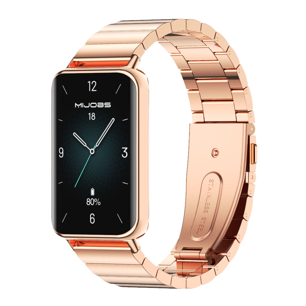 Pour Huawei Honor Band 9 sangles Bracelet en métal milanaise Sport bande remplacement Bracelet pour Honor Band 9 Correa: Midnight blue
