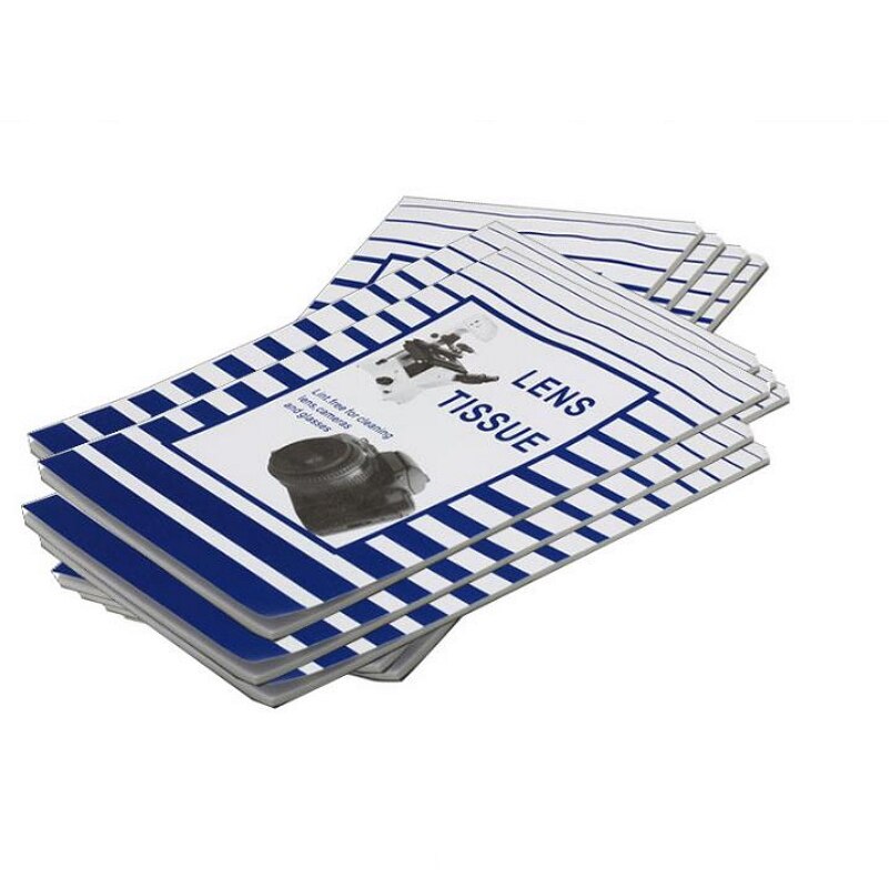 Papel óptico suave para limpieza de lentes de cámara, toallitas blancas para limpiar pañuelos, polvo, folleto para filtro de pantalla de vidrio, 50 hojas