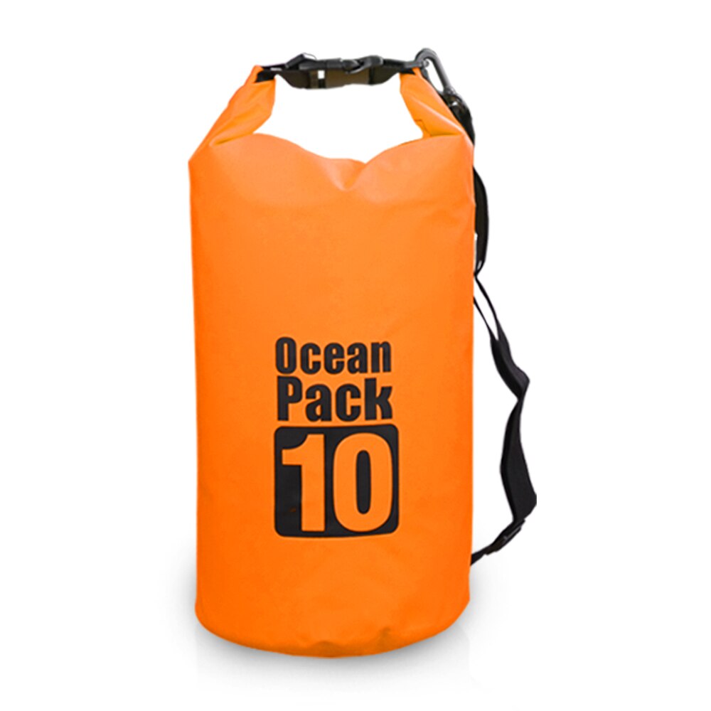 10L /15L /20L /30L Outdoor Waterproof Dry Backpack Water Floating Bag Roll Top Sack for Kayaking Rafting Boating River Trekking: Orange 10L