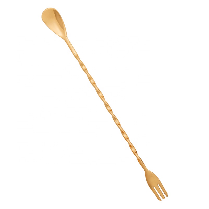 Creation 6-piece combination gold plated stainless steel bartender kit