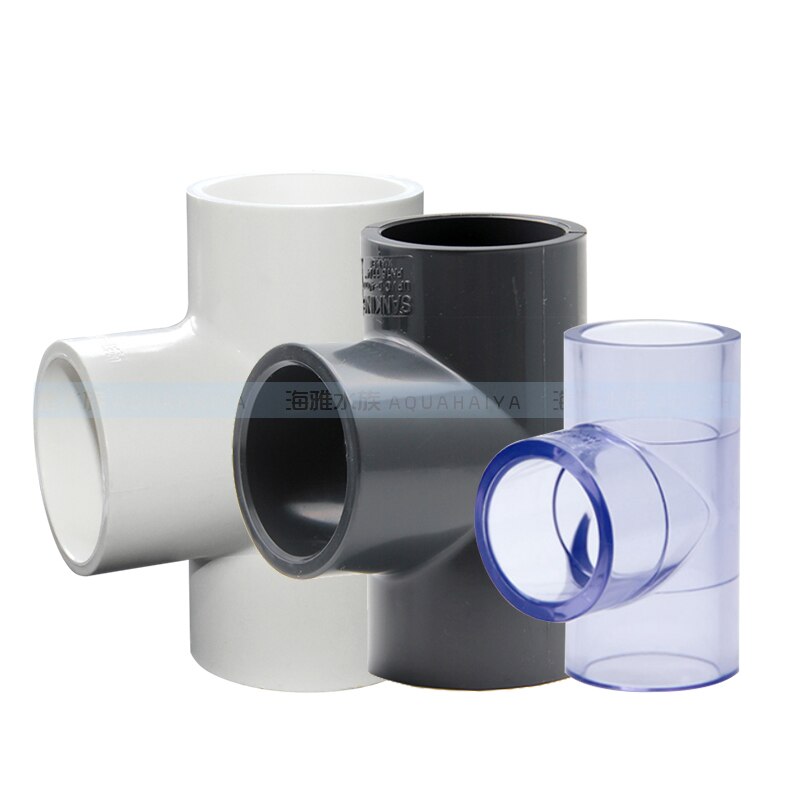 SANKING UPVC 50mm Three way Tee Aquarium Pipe Joint Fitting PVC Water Tank connector