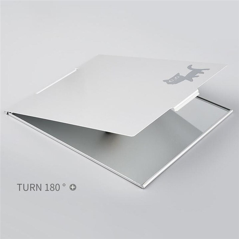 Mini ultradunne make-upspiegel opvouwbare rechthoekige zakspiegel cosmetische spiegel bureau compacte zak kappersspiegel