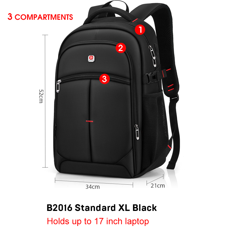 BALANG Laptop Backpack Men Women Bolsa Mochila for 14-17Inch Notebook Computer Rucksack School Bag Backpack for Teenagers