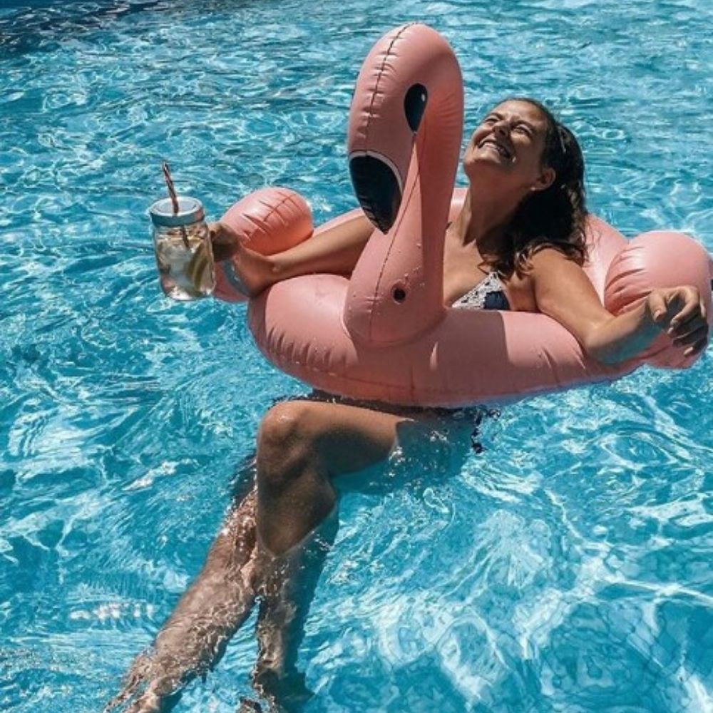Flamingueo Colchoneta Piscina Unicornio Flotador Pequeño Unicornio Hinchable Flotadores para Piscina Niños Colchoneta Piscina: Flotador Flamenco Pequeño