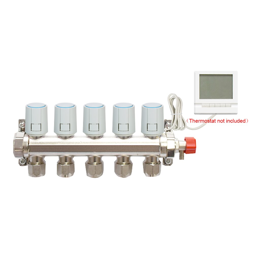 Termisk aktuator  nc 230v til gulvvarme manifold normalt lukket elektrisk aktuator til gulvvarmetermostatsystem