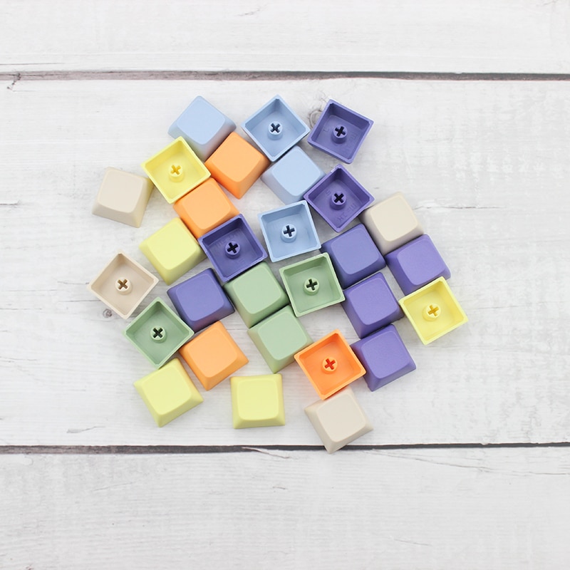 With Mixed Color XDA Keycaps Enjoypbt Blank For Cherry Mx Mechanical Keyboard Pbt Keycap Clavier Gamer  xd60  xd84 Gh60 Tada68