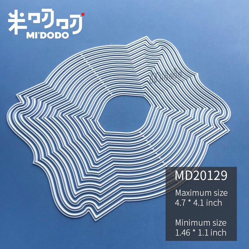 Basic Frame Cutting Dies for Scrapbooking Card Making Midodo Metal Cutting Dies: MD20129