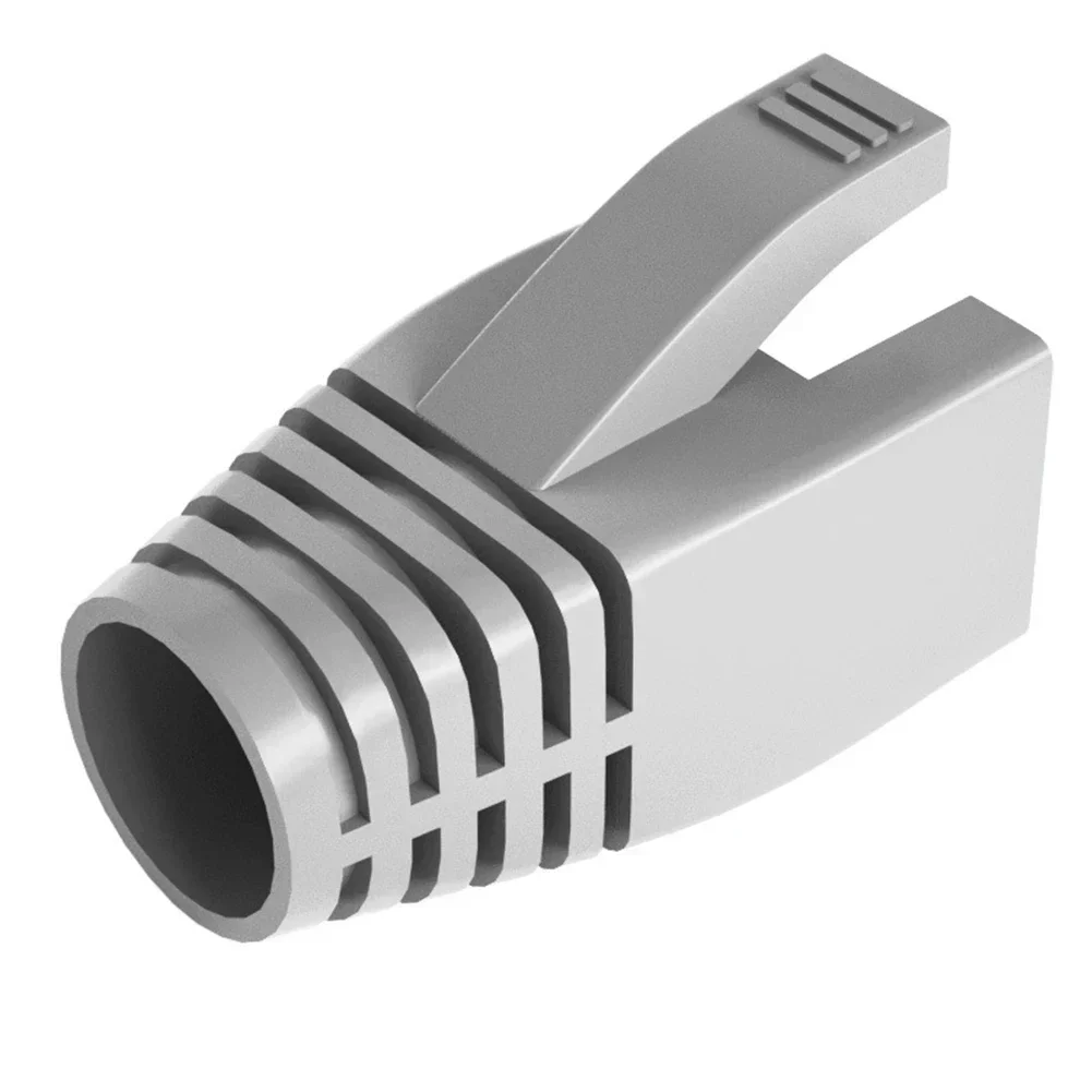Rj45 cat 6 cat 5e connector beschermkap adapterkap ethernet netwerkkabel stekkers rj -45 cat 5 huls meerkleurig: Groente