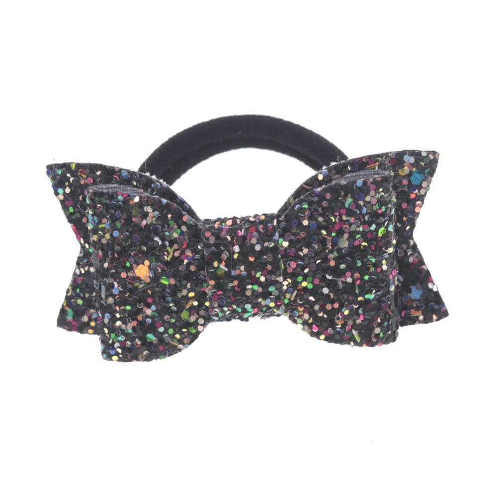 Baby nylon pannband med paljett rosett flicka diy blomma elastiskt pannband barn huvudbonader barn håraccessoarer