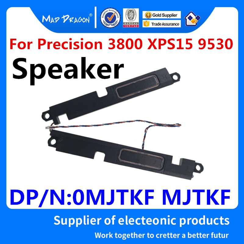 MAD DRAGON Brand Laptop Speaker Set - R+L Left Right for Dell Precision 3800 M3800 XPS15 9530 -PK23000MN00 0MJTKF MJTKF