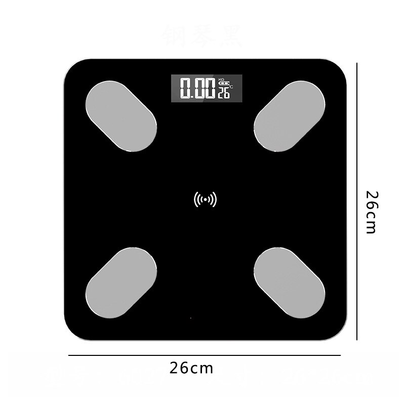 Charging Intelligent Electronic LED Digital Weight Bathroom Scales Body Fat Balance Scale Balance Bluetooth APP for Android IOS