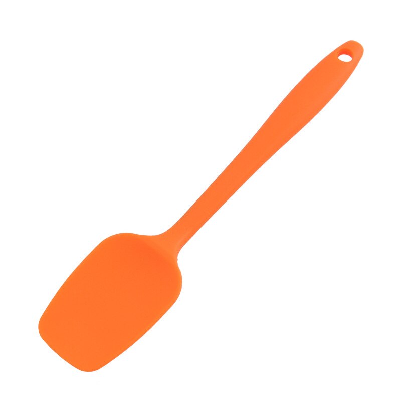 Cooking Silicone Spatula Set Cookie Pastry Scraper Cake Baking Spatula Spoon Scraper For Home Kitchen Tool Utensil Convenience: Orange