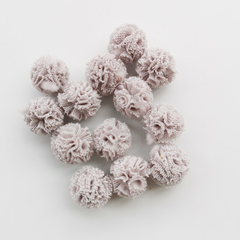 100 Stks/partij 15Mm 10 Kleuren Mesh Bloem Bal Voor Naaien Op Sjaal Schoenen Hoeden Bont Diy Ambachten Haar Clip accessoires: 7