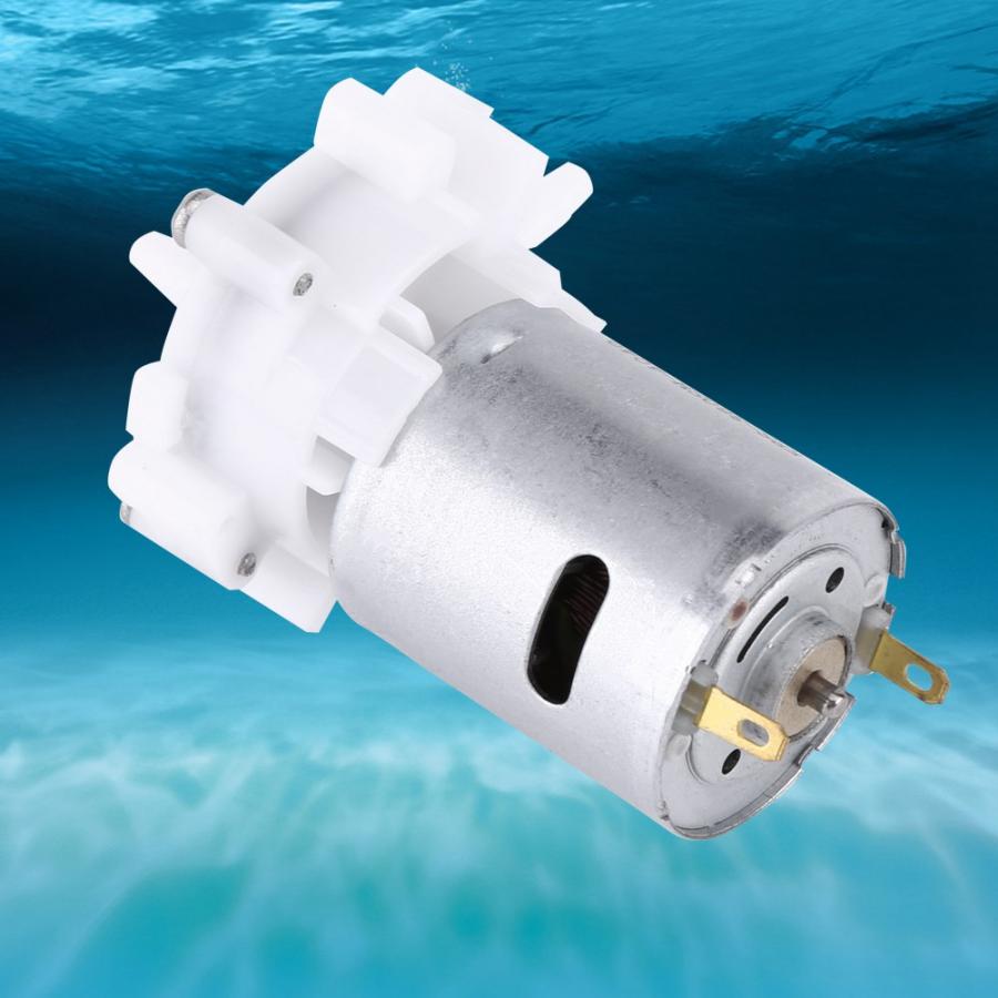 DC 3-12V Mini Self-priming Gear Pump 4mm Diameter Aquarium Water Pumping Tool with RS-360SH Motor Pump