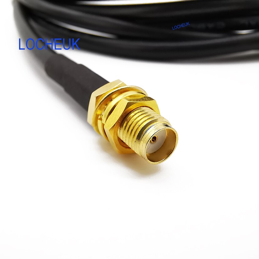 1M 3M 6M 9M 12M 15M Low-Loss Coax Extension Cable SMA Male to SMA Female - Antenna Lead Extender LMR195 Extension Coaxial Cable