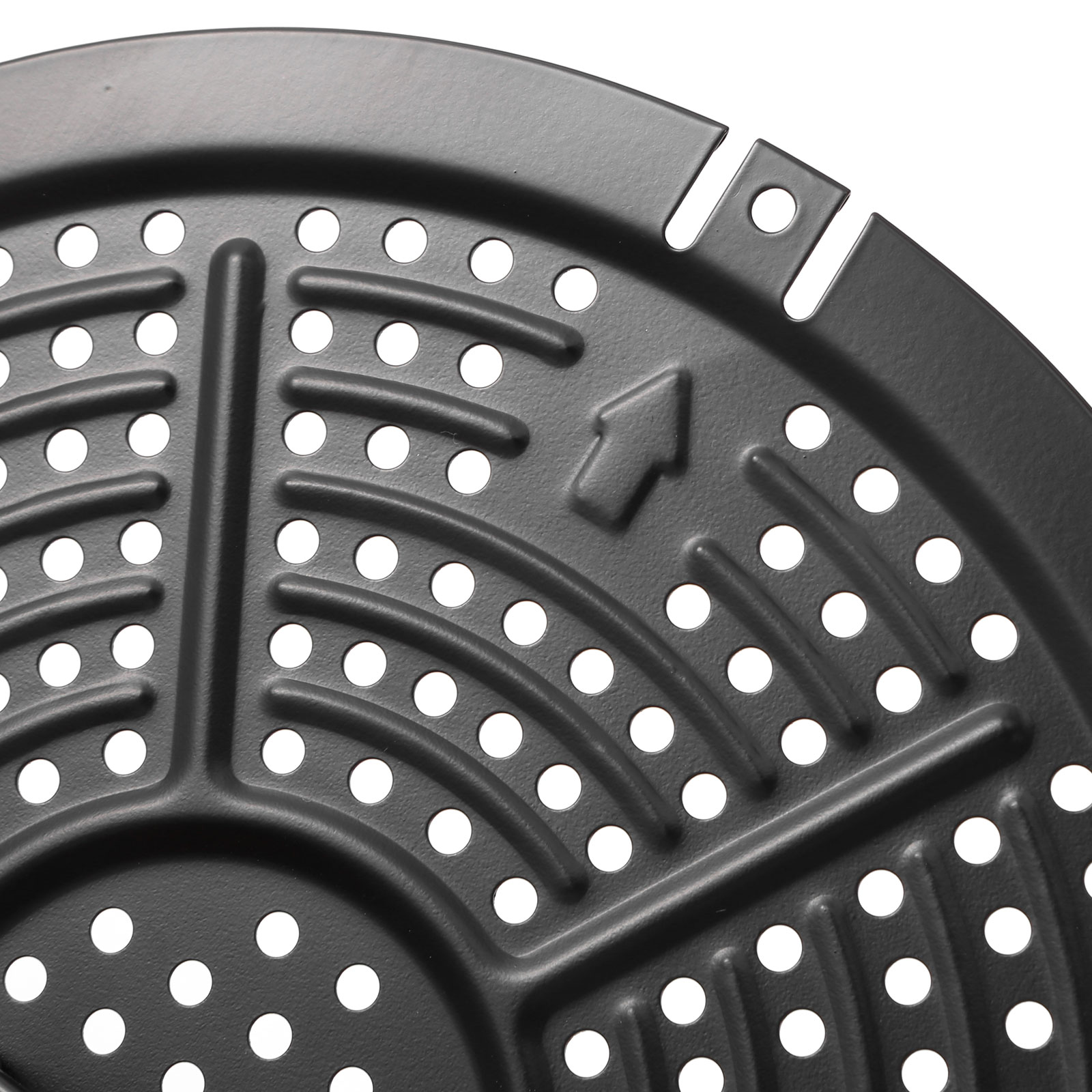 Kitchen Gadgets 5.2L Air Fryer Tray and Removable Handle Nonstick Hollow Metal Plate Cooking Fry Pan Tray Kit Cookware Accessory