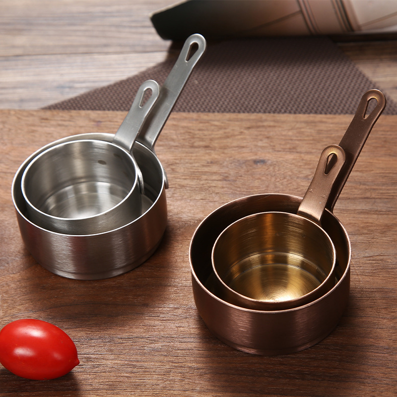 Stainless Steel Sauce Cup Measuring Spoon Coffee Measuring Cups Spoons Baking Tools Kitchen Gadget Sets Water Measuring Cup