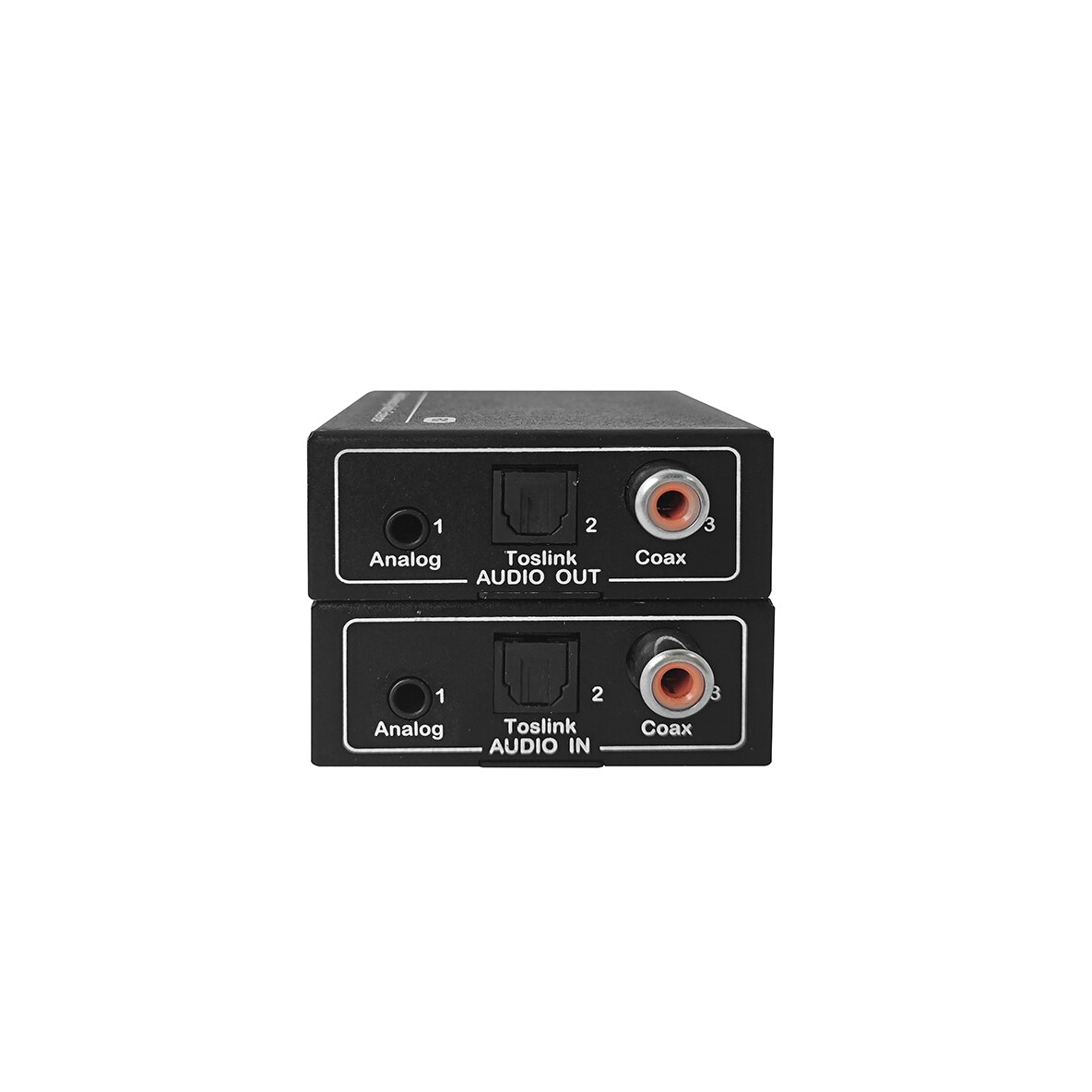 500m Digital Audio Extender with Dual POC Supports PCM2.0, Digital 5.1 Audio Video