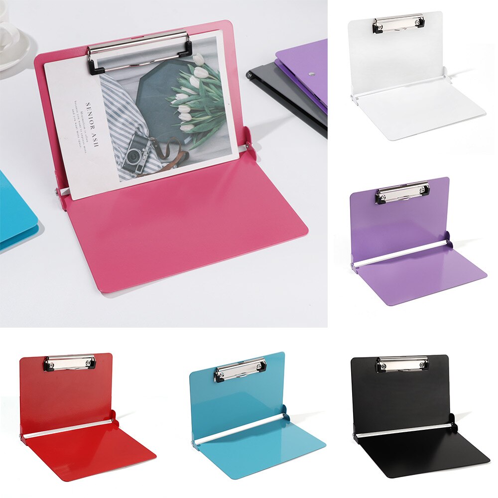 Solid Color Aluminum Student A4 File Folder Business Office Stationery Loose-leaf Folder Document Storages Office Supplies