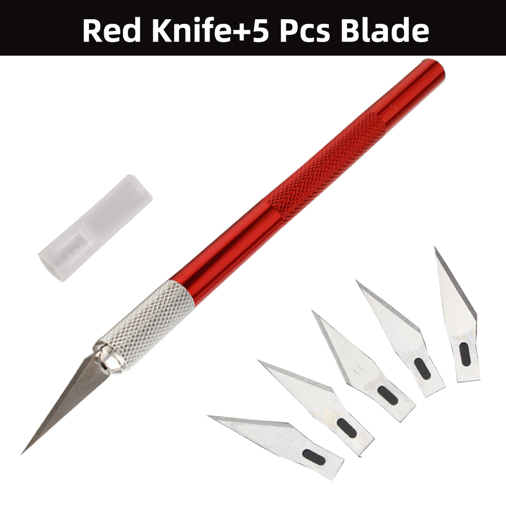 Diy Art Snijgereedschap Craft Snijden Kinfe Aluminium Hout Cutter Carve Mes Papier Cutter Diy Craft Naaien Snijgereedschap acces: H