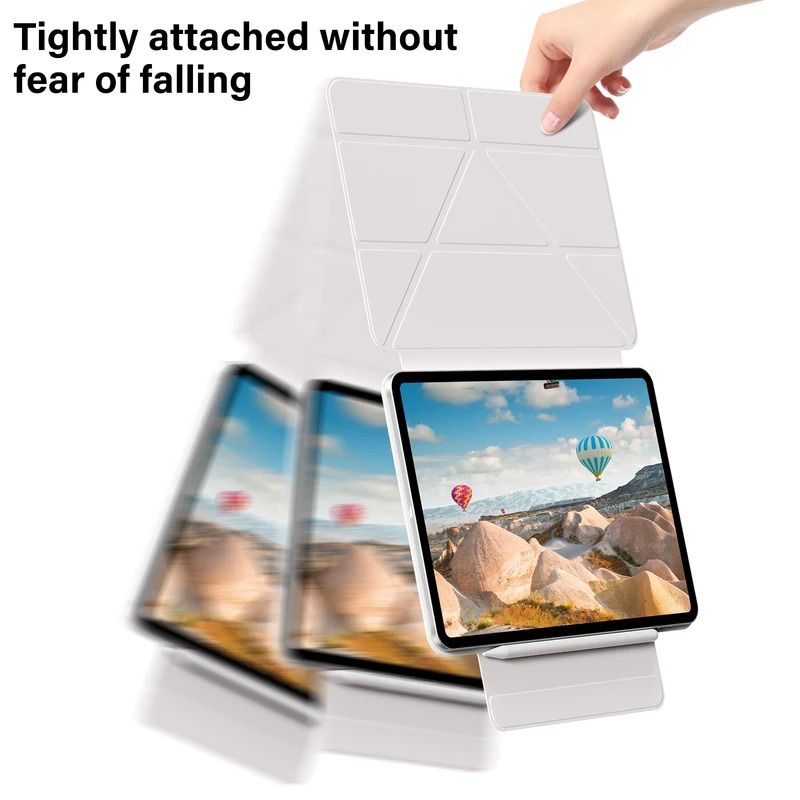 Magnetic for iPad Pro 11 13 inch, Pro 12.9 Air 11 Air4/5 10.9 With Magnetic Detachable Y-Shaped Folding Cover