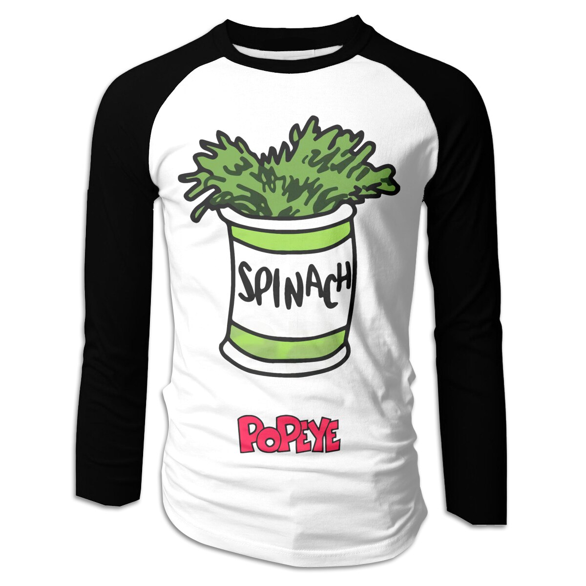 Men's Long Sleeve Baseball T-Shirts Plant00010Green Plants