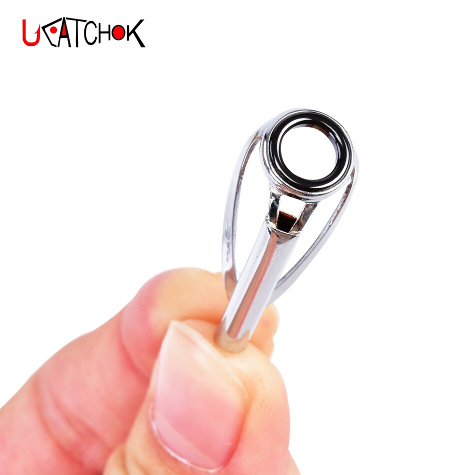 10 st/kit sic cr toppstyrningsfäste anti-vindande förbättrad version spöring återmontera reparationsguide byte av fiskespö tillbehör