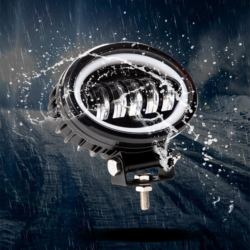 1pair 12-60V LED Working Light 50W Oval with Photography Light auxiliary driving light Moto 6000K working lights fog lamp