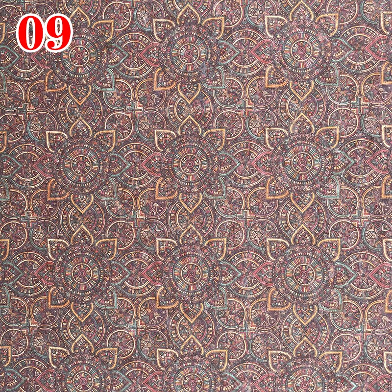 100x135cm 0.4mm Natural Cork Leather Fabric Wood Grain Fabric Soft Material Upholstery Background Shoes Handbag Decor Crafts: 09