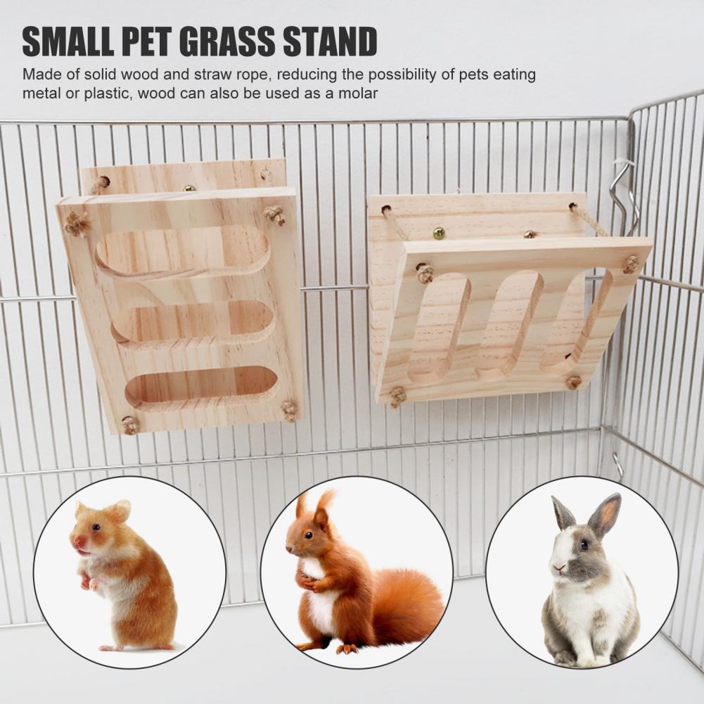 Functionele Hooiruif Effen Anti-Bite Mini Minimaliseren Afval Cavia Hamster Feeder