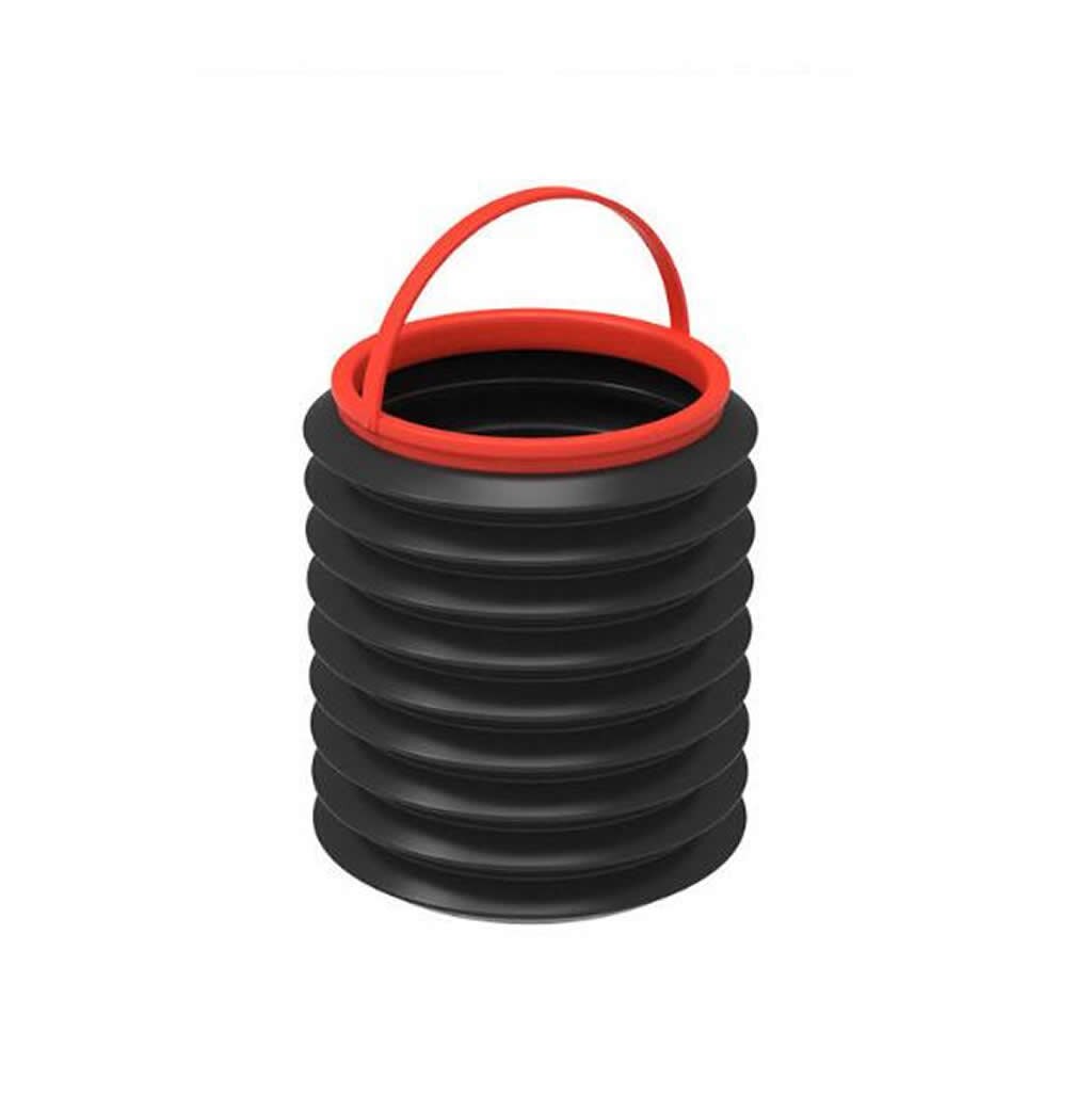 Cubos de basura multifunción para coche, cubo telescópico de 4L, Cubo de almacenamiento de plástico para basura: 4L without cover