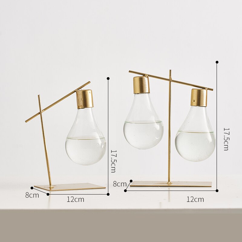 Glasvas med blomvas hem vardagsrum dekoration glödlampa hydroponisk vas bröllopstillbehör sovrum skrivbord tillbehör moderna