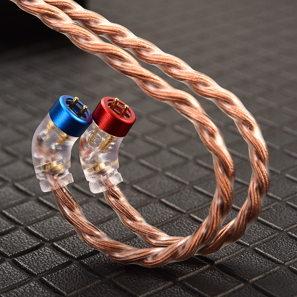 CVJ VS400 OFC Cable de Audio mejorado 400 núcleos auriculares Cable HIFI de Metal 2,5/3,5/4,4mm/Tipo C/enchufe relámpago 2 pines S para auriculares