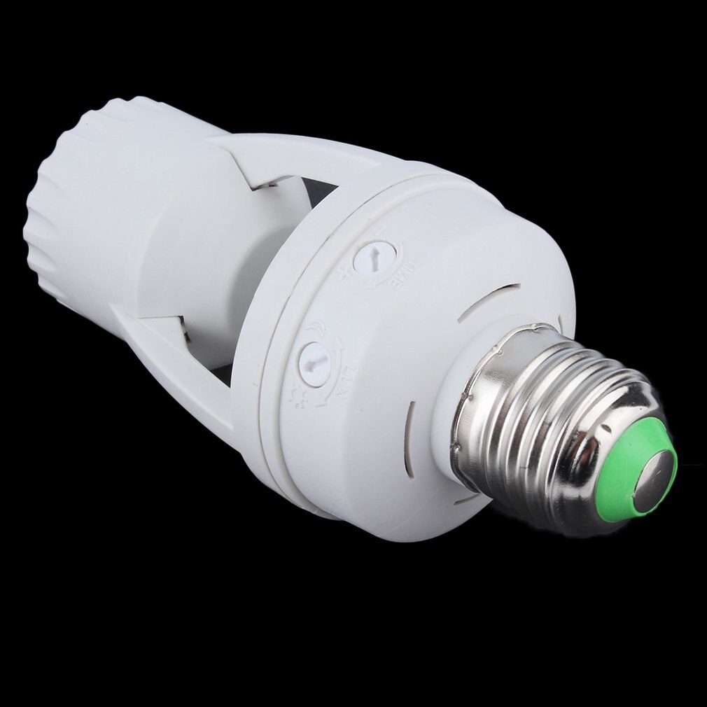 100-220V Socket E27 Converter Met Pir Motion Sensor Ampul Led E27 Lampvoet Intelligente Gloeilamp Schakelaar