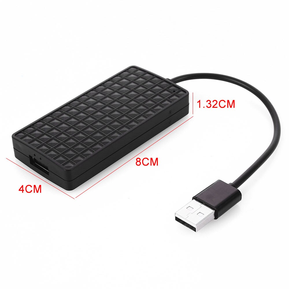 LAMJAD Vehemo Wired Carplay USB Android Auto Dongle CarPlay per schermo Android Plug and play navigazione Player Box mirrorlink: Black