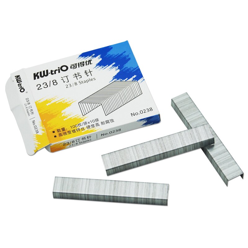 Heavy Duty Staples 23/8 1000pcs Metal Silver Standard Staples 23 / 8 Paper Stapler Staples Office Bookbinding Supplies