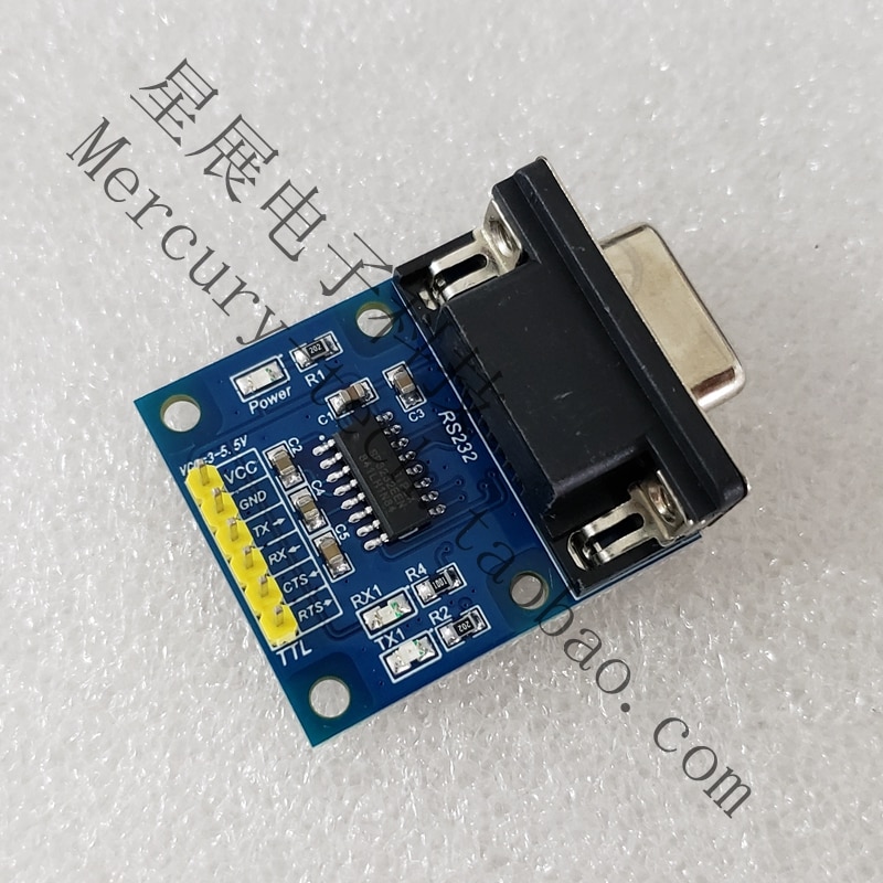 Módulo de puerto serie DB9 hembra, nivel de RS-232, conversión recíproca TTL