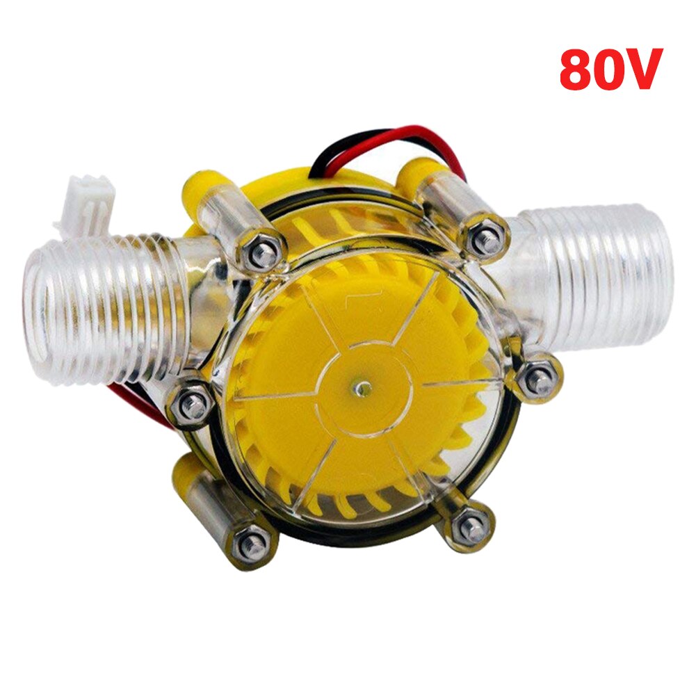 DC 5V 12V 80V Hydraulic Water Flow DIY Stainless Steel Hotel Micro Hydro Generator Home Pump Tap High Power Energy Conversion: 0-80V