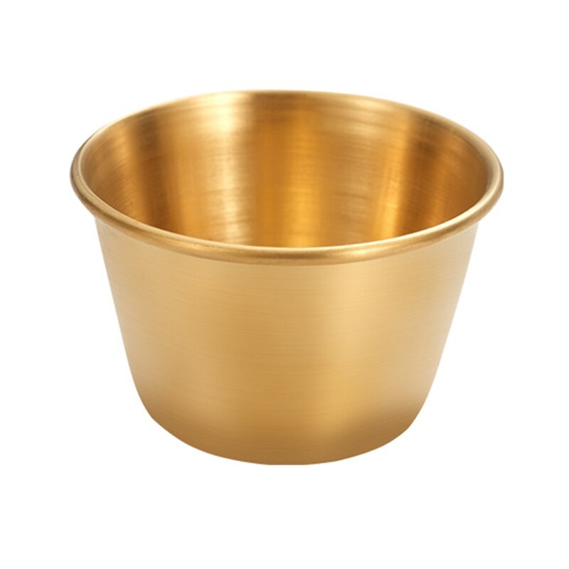 Premium Brushed Stainless Steel Condiment Sauce Cups Spices Pos Liquid Dips Bowl Easy to Use and Clean for Restaurant