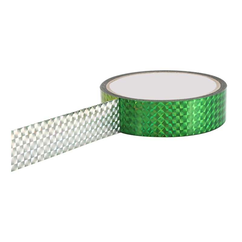 Gør-det-selv foto tapelaser tape rytmisk gymnastik dekoration holografiske bånd prismatiske glitter tape kunstneriske bøjler stick 15 mmx 30m