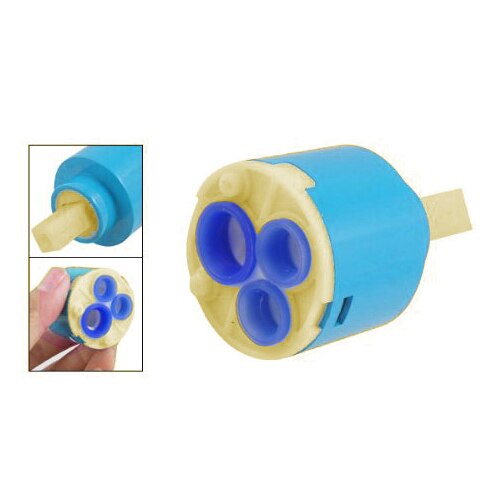! Home Blue Plastic Ceramic Water Tap Faucet Cartridge Valve 61g