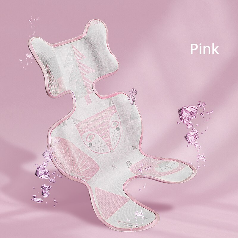 Sunveno Baby Stroller Accessories Comfortable Cool Baby Stroller Liner General Seat Cushion Kids Pushchair Cushion Stroller Pad: Pink