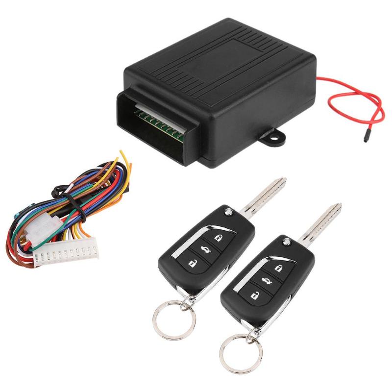 Car Auto Centrale Kit Deurvergrendeling Locking Vehicle Keyless Entry Systeem Met Remote Controllers Auto Alarm Systeem