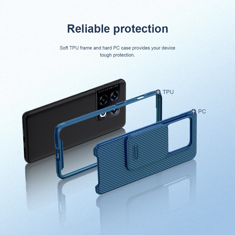 Voor Oneplus 10 Pro Case Nillkin Camshield Case Slanke Slide Camera Case Ultradunne Back Cover Voor Een Plus 10 Pro Lens Case